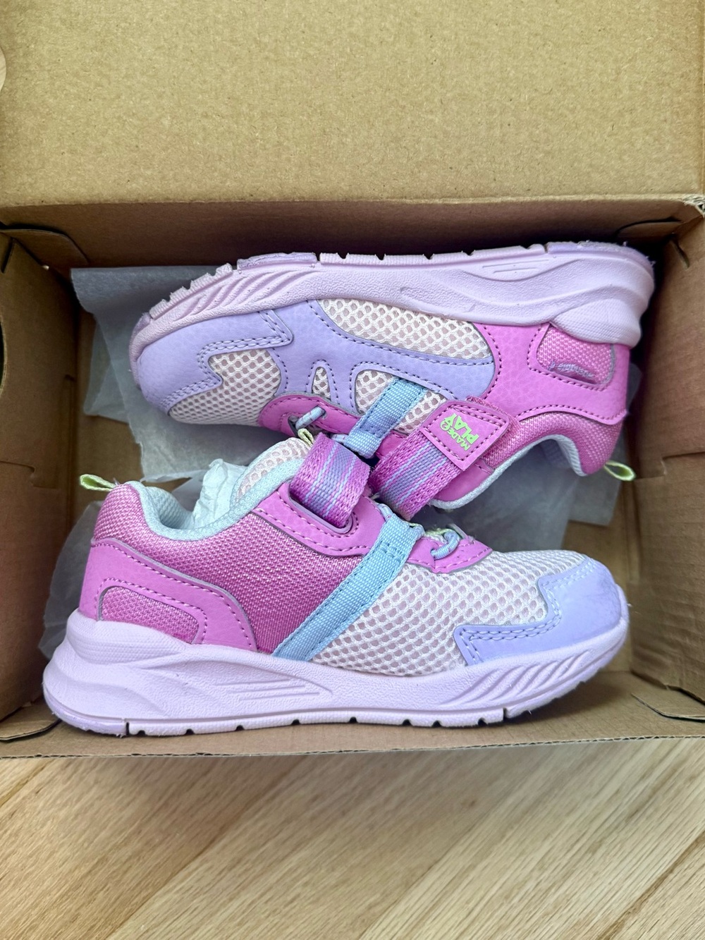Stride Rite M2P Player Girls Pink & Lavender Sneakers Size 7.5W